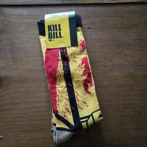 New Kill Bill Yellow and Red Socks